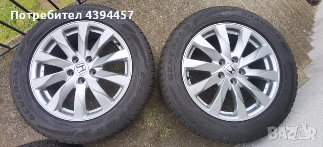 Оригинални джанти с гуми 5x114.3 18 за Honda cr - v, снимка 2 - Гуми и джанти - 53716966