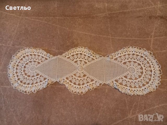 Каре плетено на една кука Плетка Декорация, снимка 2 - Декорация за дома - 38898309