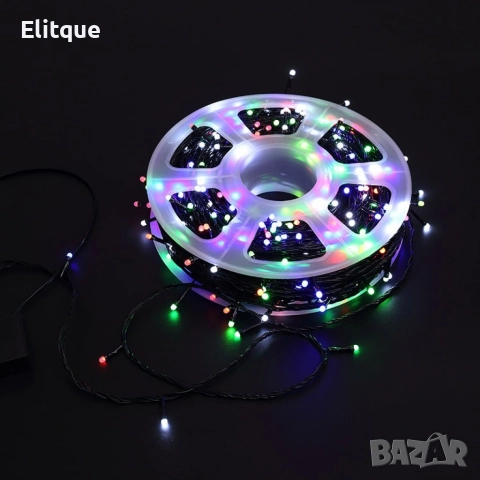 Водоустойчиви Коледни Led лампички Звездно небе - 50 метра 240 светлини, снимка 7 - Лед осветление - 52844285