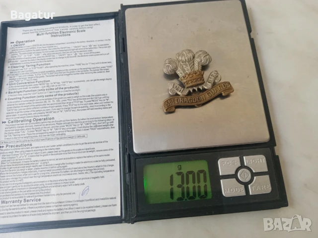 ВСВ,орден,знак,медал,Британия Дракон,Уелс,гвардия,бронз, снимка 6 - Антикварни и старинни предмети - 51107191