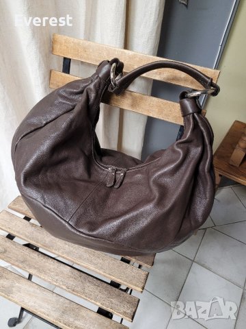FERCHI Естествена кожа голяма торба,тъмнокафява( 315$ в интернет сайтове), снимка 14 - Чанти - 39862020