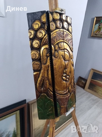 дървено пано Буда, снимка 1