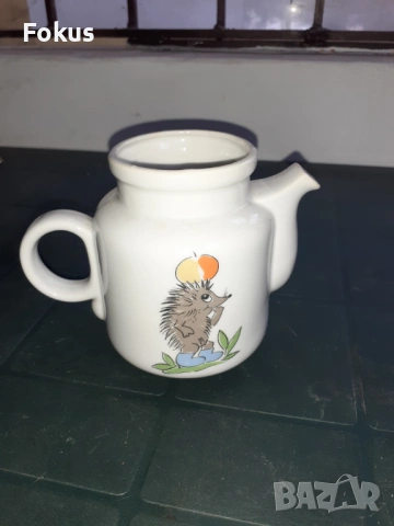 Кана чайник български детски порцелан - Диаманд Разград, снимка 6 - Антикварни и старинни предмети - 53287368