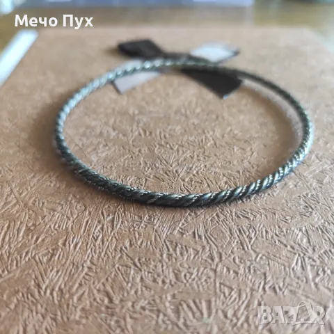 Стара сребърна гривна (301), снимка 2 - Гривни - 49037709