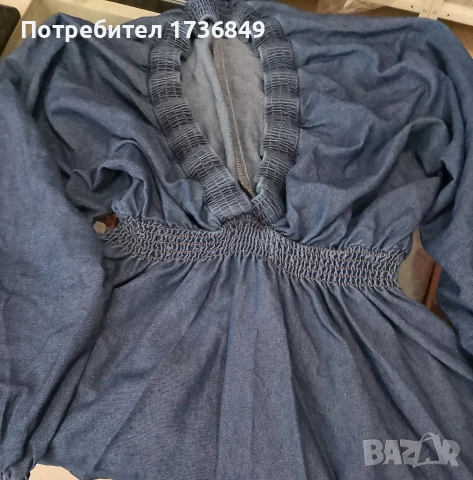 Дънкова рокля, снимка 3 - Рокли - 53414680