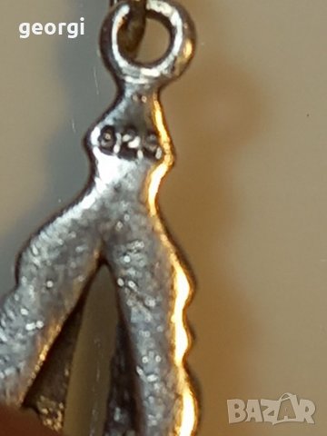 Сребърно колие с висулка , снимка 5 - Колиета, медальони, синджири - 39144087