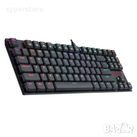 Клавиатура Геймърска USB Redragon APS TKL K607RGB Механична с RGB Подсветка, снимка 2 - Клавиатури и мишки - 39213398