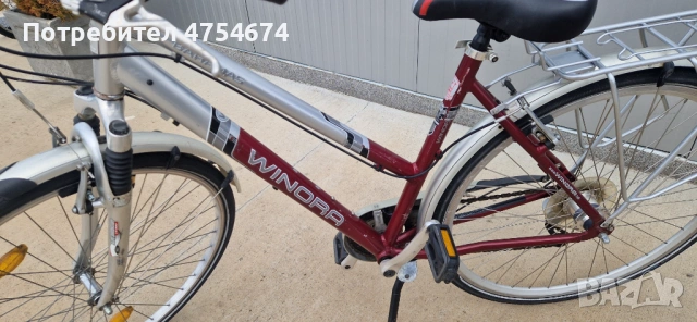 Дамски алуминиев велосипед Winora колело 28", снимка 12 - Велосипеди - 53768262