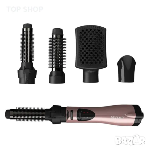 Професионелан уред за стилизиране на коса Revamp Progloss Rose Gold 4 in 1 Airstyle, снимка 5 - Маши за коса - 48692347
