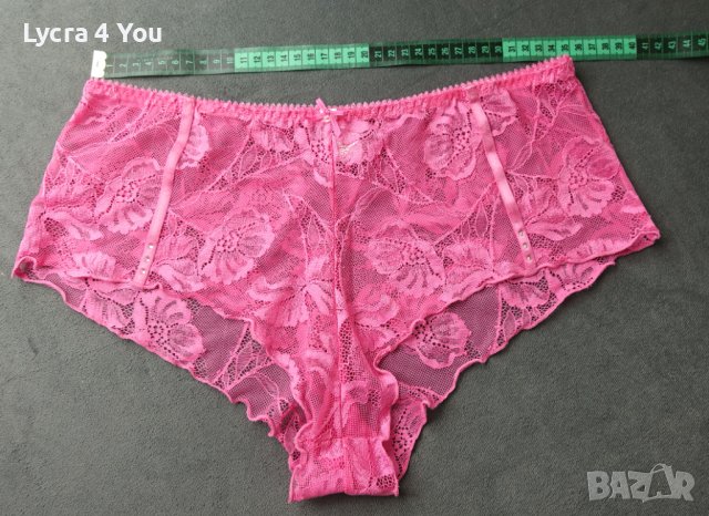 Units XL нов розов дамски дантелен боксер, снимка 7 - Бельо - 40781636
