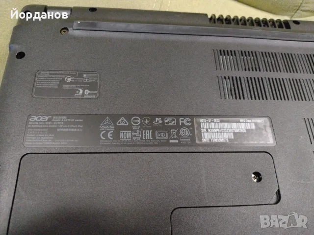 Acer Aspire 3 15.6'' Led/Core i5-7200U/4gb.ram/128gb.ssd./1tb.hdd, снимка 4 - Лаптопи за работа - 56010196