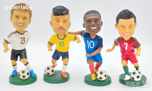 Фигури на футболисти - Neymar, CR7, Messi, De Bruyne, Muller, Mbappe, снимка 2 - Фигурки - 41531457