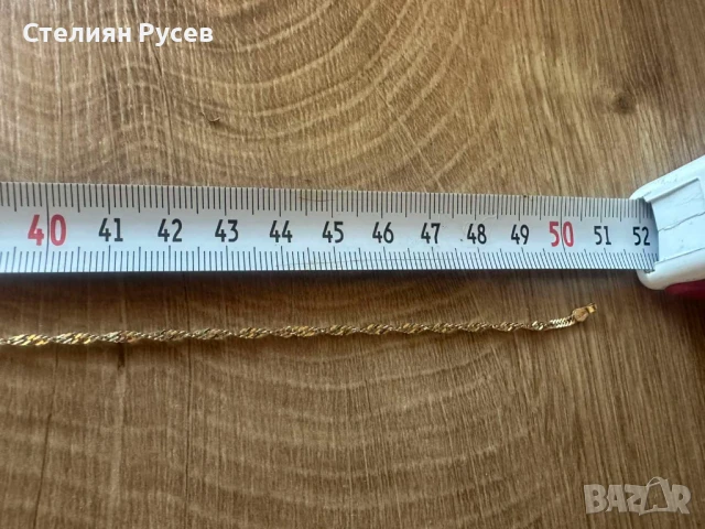  6.58 гр дамско златно колие / синджир / ланец / злато / златен / GOLD 585 / 14 карата с ключ , снимка 5 - Колиета, медальони, синджири - 50861261