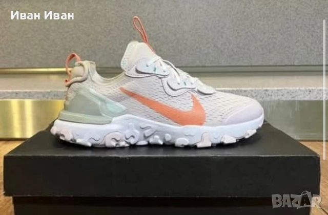 Nike React Vision / Light Violet-White, снимка 3 - Маратонки - 53436157