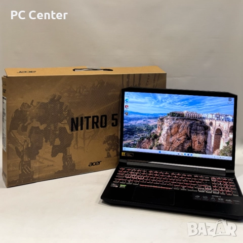 Геймърски лаптоп ACER Nitro 5, AMD Ryzen 5 5600H, RTX 3060, 16GB ram