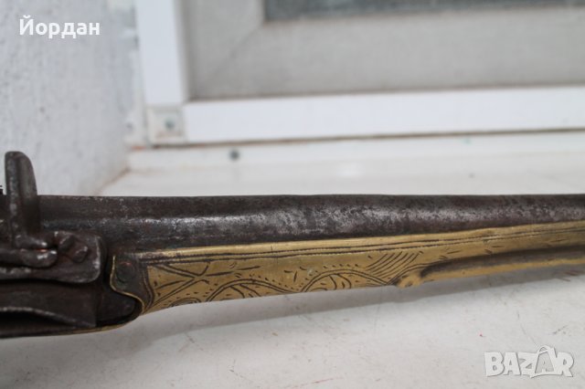 Арнаудски  кремъчен пистолет, снимка 4 - Антикварни и старинни предмети - 44294918