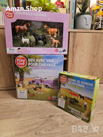 Playtive комплект игра на Кончета Детски играчки с колас ремарке и коне , снимка 2 - Коли, камиони, мотори, писти - 44568139