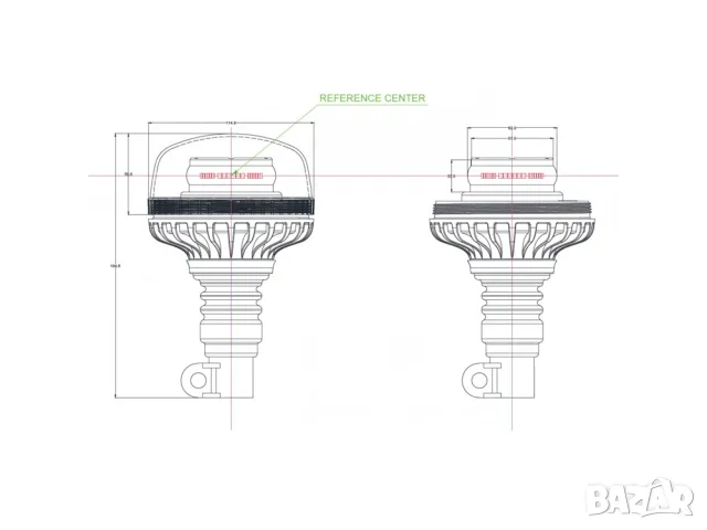 LED аварийна лампа OPTI с 36 диода, снимка 4 - Аксесоари и консумативи - 55868547