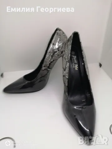 Дамски обувки на ток с змийски принт- 40- 41 номер  , снимка 6 - Дамски обувки на ток - 49199081