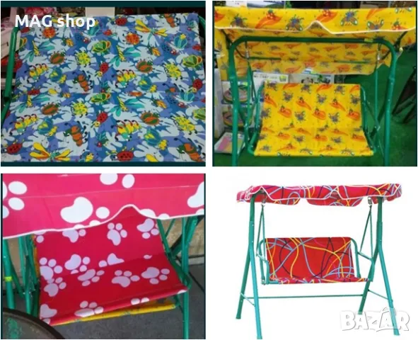 ПРОМО! Детска градинска люлка Метална конструкция до 90кг, снимка 2 - Градински мебели, декорация  - 50203124