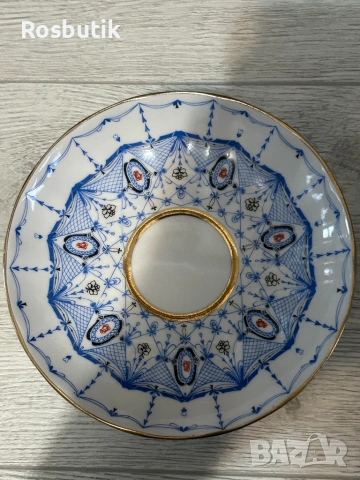 4 броя Старинни порцеланови съветски чинии ЛФЗ , снимка 5 - Антикварни и старинни предмети - 53455370