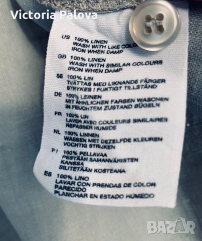 Прекрасна дамска ленена риза, снимка 5 - Ризи - 35689944