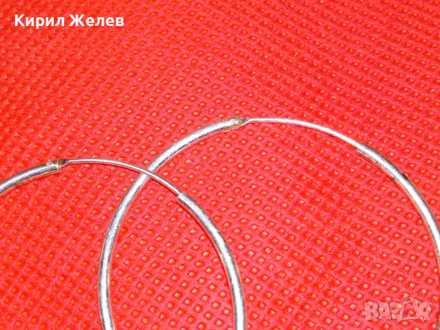 СТИЛНИ ПОСРЕБРЕНИ КЛАСИЧЕСКИ АРТ МОДЕЛ ОБЕЦИ от НЕРЪЖДАЕМА БЛАГОРОДНА СТОМАНА РЪЧНА ИЗРАБОТКА 43236, снимка 11 - Обеци - 44611442