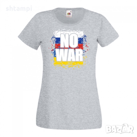Дамска тениска NO WAR,Украйна, спрете войната, снимка 3 - Тениски - 36114275