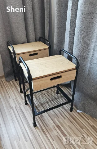 Комплект 2 бр. нощни шкафчета 40х30х55 см 