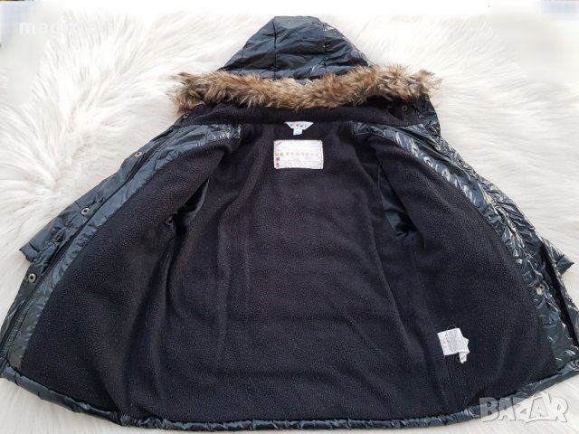 Детско зимно яке с пух на качулката размер 2 години, снимка 4 - Бебешки якета и елеци - 34498660