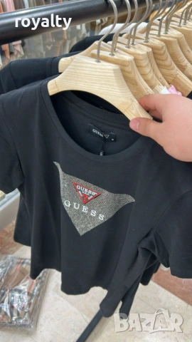 Guess Черна Нова Дамска Тениска Гес 