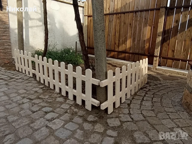 Дървена оградка за детска градина ясла , оградни пана за двор градина , детски кът, снимка 11 - Огради и мрежи - 50911127