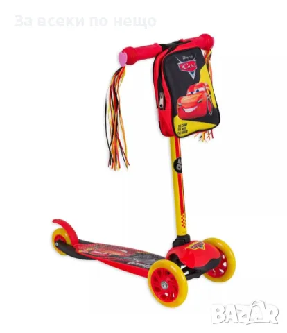 ✨Детска тротинетка Camokat Cars, С раничка, 3 гуми, снимка 1