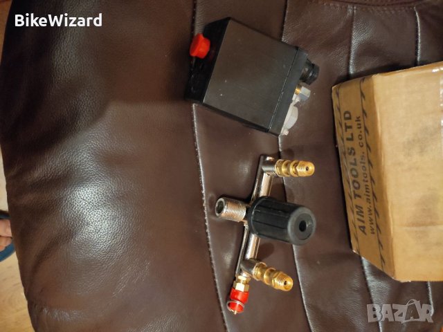 ORAZIO Превключвател за контрол на налягането на компресор с двойни изходи и предпазен клапan НОВ, снимка 3 - Компресори - 41691925