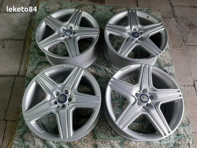 Джанти 21' AMG Mercedes 5x112, с НОВИ гуми 265/40/21  ML 164 / 166 .GL, снимка 2 - Гуми и джанти - 49757081