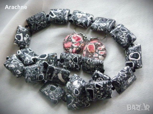 Колие и обици от кости на динозаври-dinobone, снимка 3 - Колиета, медальони, синджири - 42124917