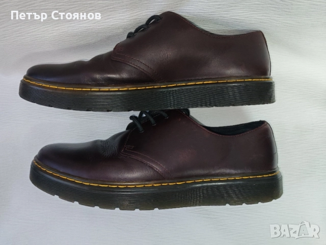 Чудесни мъжки обувки от естествена кожа Dr Martens №44, снимка 8 - Ежедневни обувки - 56118434