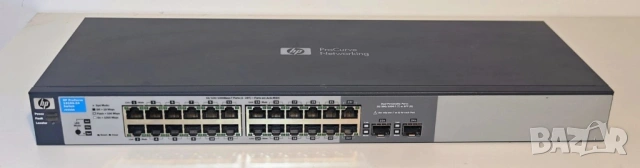 Управляем суич 24 port Managed Switch HP 1810G-24 J9450A, fanless
