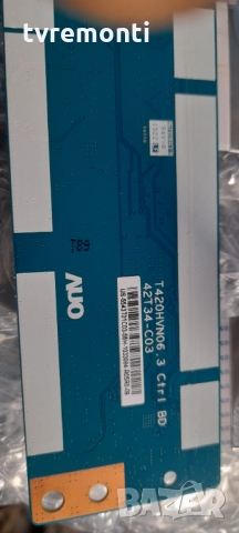 TCon BOARD ,T420HVN06.3,CTRL BD, 42T34-C03,, снимка 2 - Части и Платки - 36059392