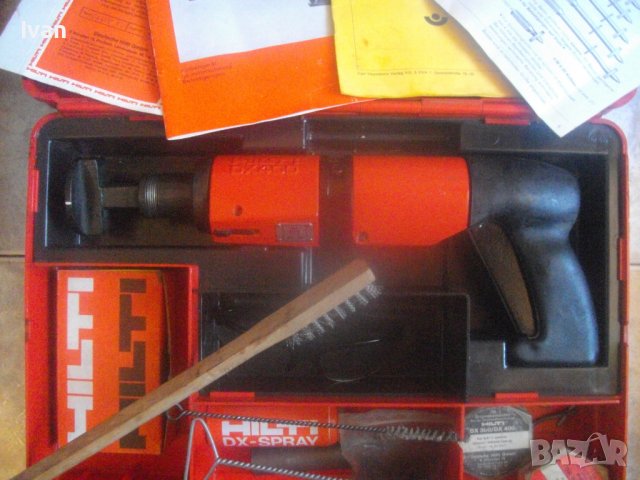 HILTI DX400 B-Пистолет Директен Монтаж В Бетон и Метални Конструкции-Комплект Аксесоари-Почти Нов, снимка 13 - Други инструменти - 42446051