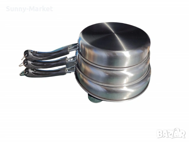 Супер здрави и качествени 3  броя тигани с дръжка 22/24/26 см., снимка 2 - Съдове за готвене - 53528335