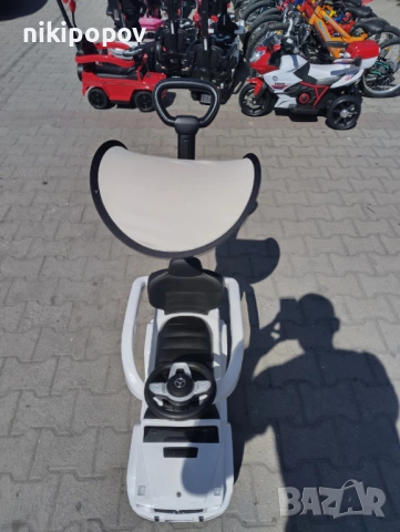 MERCEDES Кола за яздене с дръжка и сенник Mercedes-benz G350d бял, снимка 3 - Други - 53849697