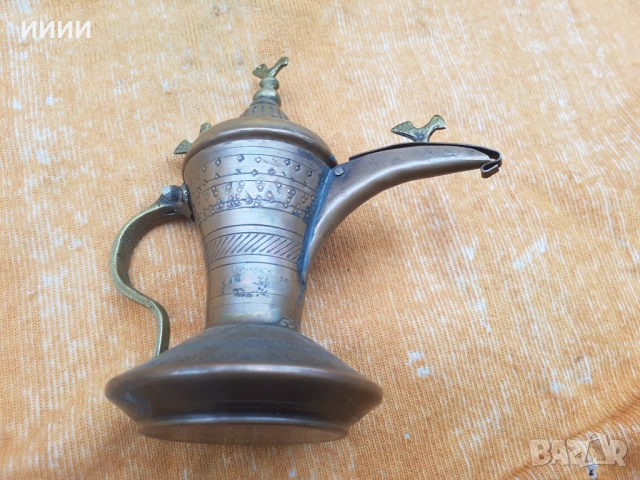 Османски чайник ибрик чаканка звънящ, снимка 3 - Антикварни и старинни предмети - 53420070