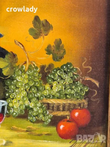 Ева Димитрова Натюрморт Уникална миниатюра 1990те години , снимка 5 - Картини - 47874774