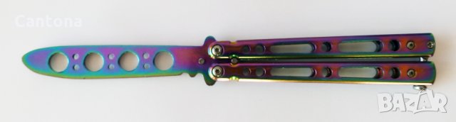 Нож Пеперуда - пеперуда тренировъчна хамелеон N565 - training butterfly hameleon, снимка 2 - Ножове - 35696874