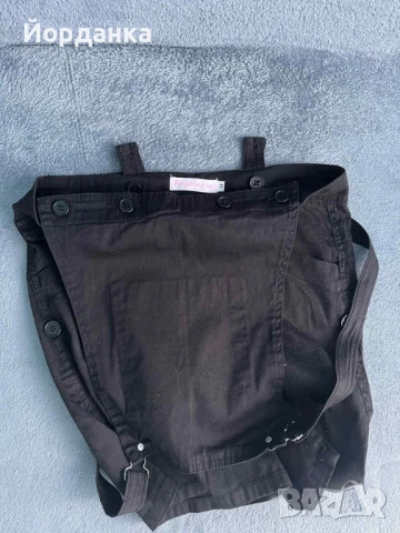 Черен дамски къс гащеризон с джобове, снимка 4 - Рокли - 50830323