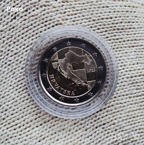 Нова Монета Хърватия в защитна капсула (UNC) от 2 евро от 2023г , снимка 2 - Нумизматика и бонистика - 53629545