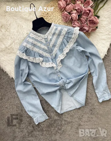 Дънкова Риза LFS Bohemia , снимка 4 - Ризи - 50327359