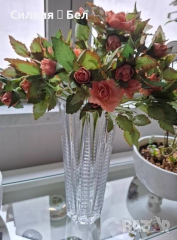 Кристална ваза от далечното минало , снимка 6 - Вази - 51865988