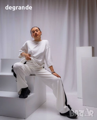 Бял дамски спортен комплект, снимка 3 - Спортни екипи - 50905510